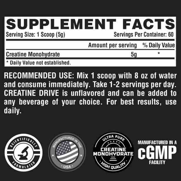 Creatina Nutrex - 60 servicios