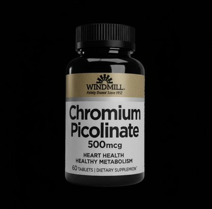 Chromium Picolate 500mcg- 60 tabletas